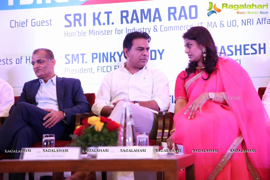 KT Rama Rao launches FLO TSIIC Industrial Park and handed over land allotment letters to 18 FLO Women Entrepreneurs