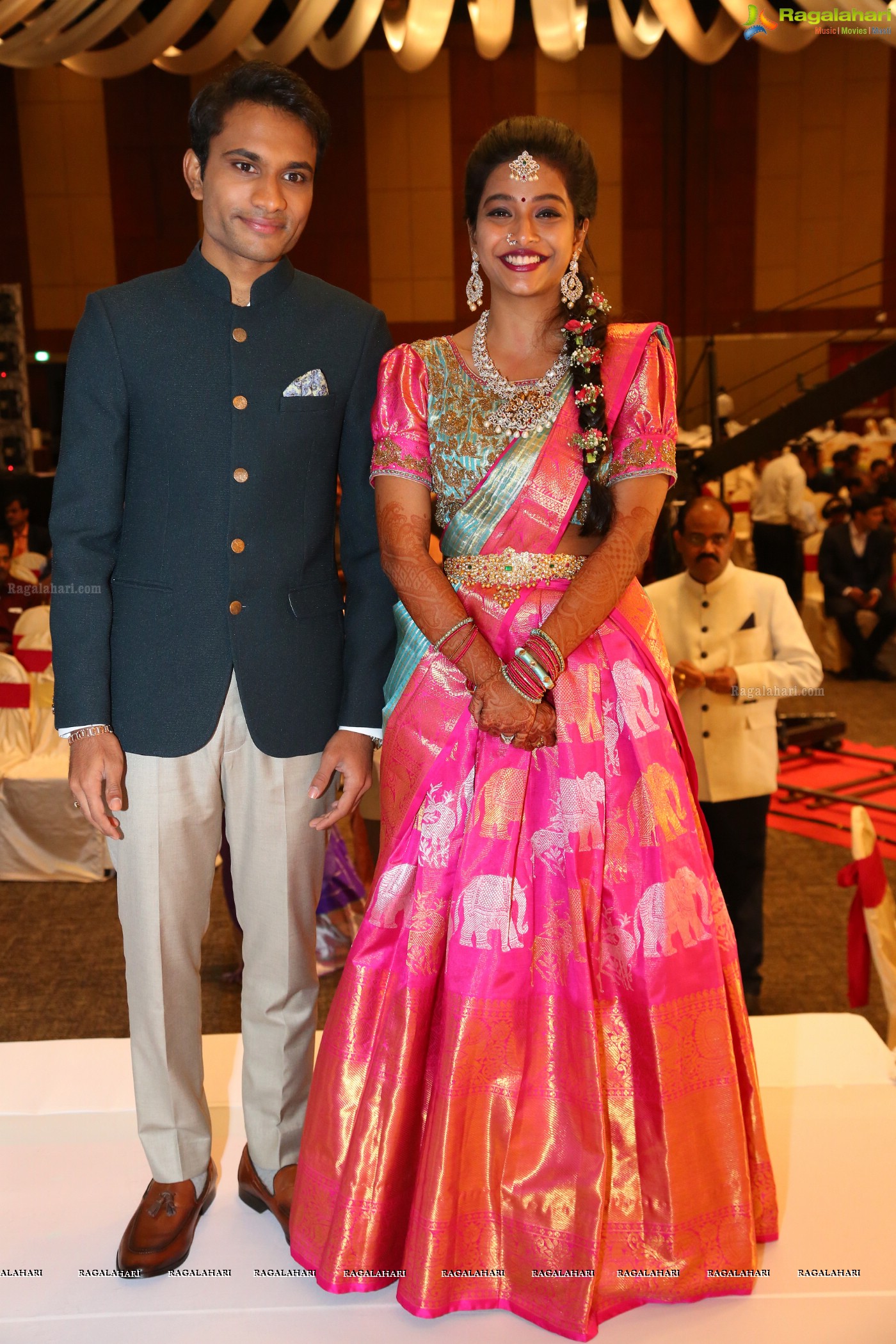 Grand Wedding Reception Ceremony of Ramana with Laya at HICC Novotel, Hyderabad