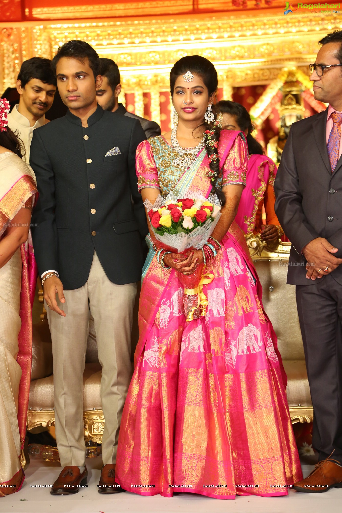 Grand Wedding Reception Ceremony of Ramana with Laya at HICC Novotel, Hyderabad