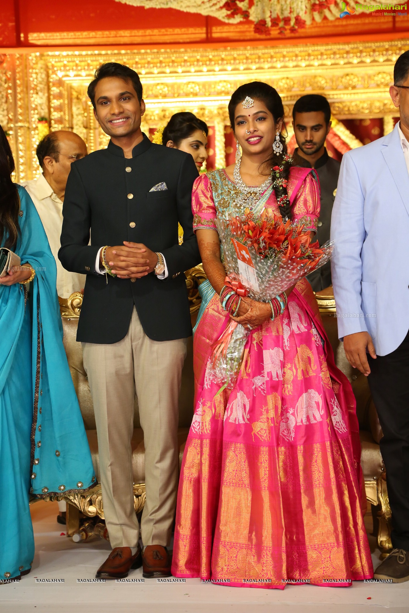 Grand Wedding Reception Ceremony of Ramana with Laya at HICC Novotel, Hyderabad