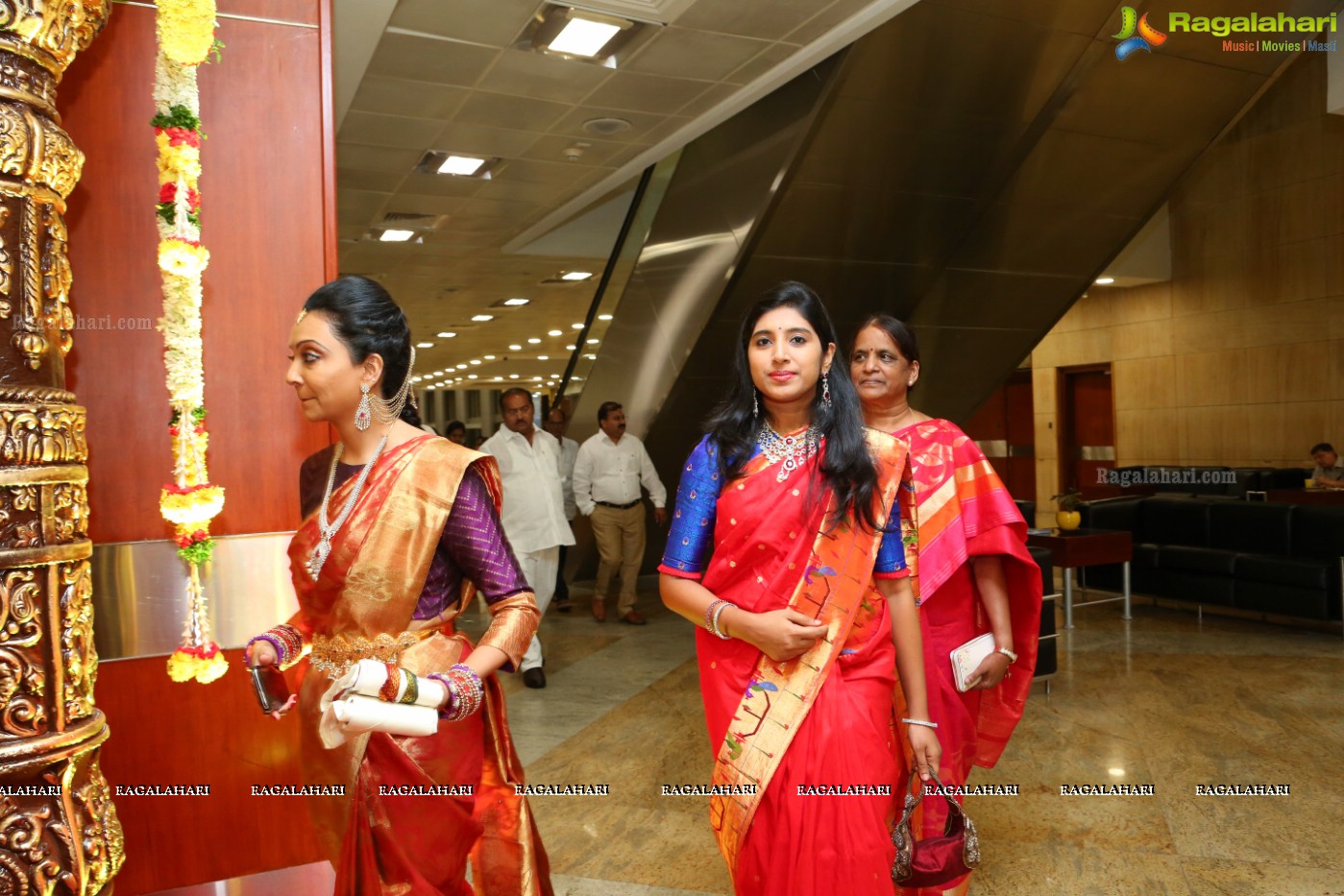 Grand Wedding Reception Ceremony of Ramana with Laya at HICC Novotel, Hyderabad