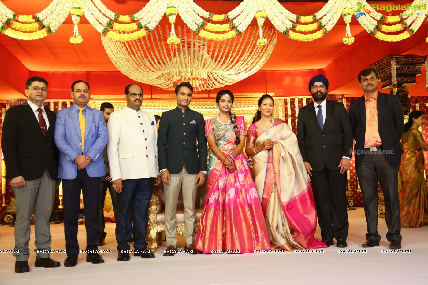 Grand Wedding Reception Ceremony of Ramana with Laya at HICC Novotel, Hyderabad