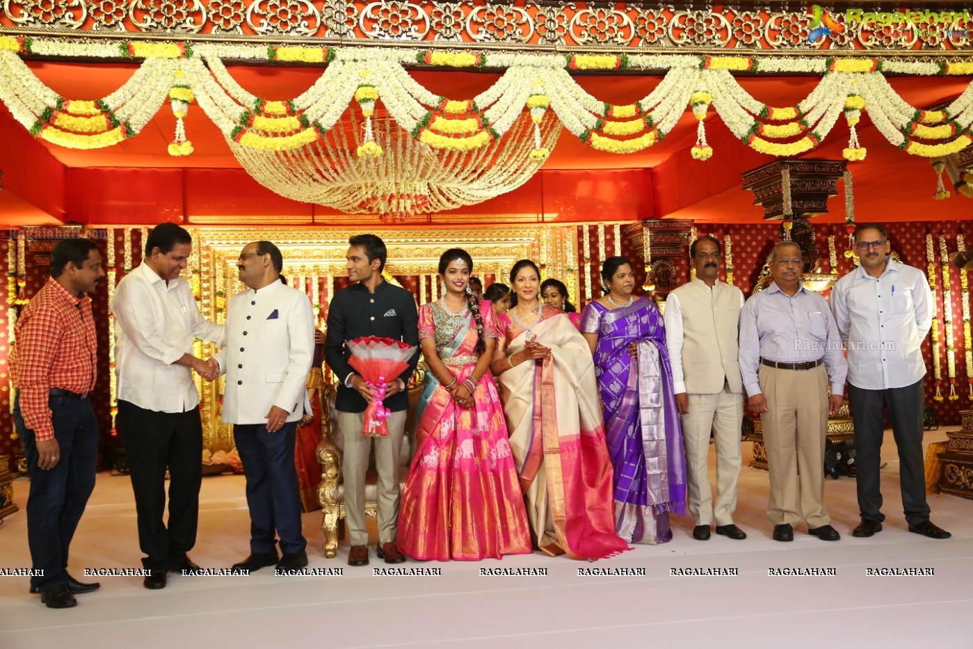 Grand Wedding Reception Ceremony of Ramana with Laya at HICC Novotel, Hyderabad