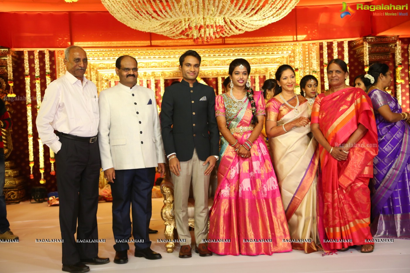 Grand Wedding Reception Ceremony of Ramana with Laya at HICC Novotel, Hyderabad