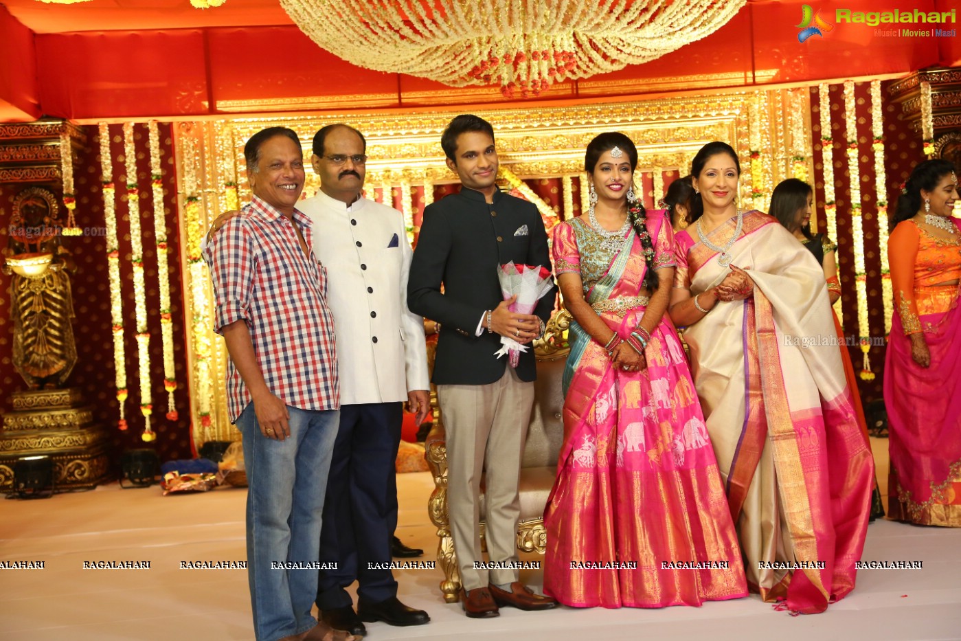 Grand Wedding Reception Ceremony of Ramana with Laya at HICC Novotel, Hyderabad