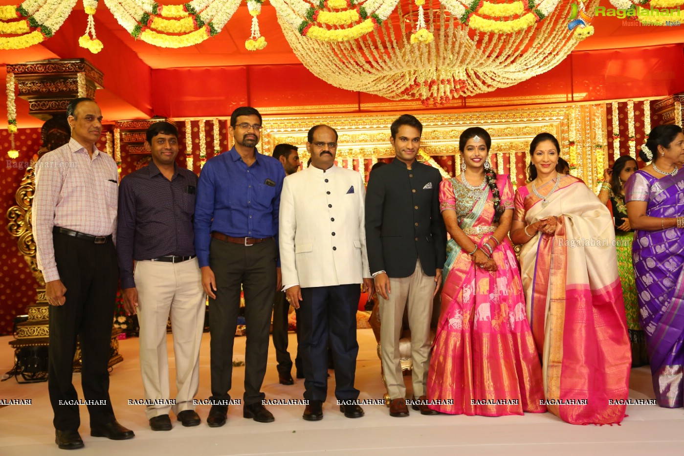 Grand Wedding Reception Ceremony of Ramana with Laya at HICC Novotel, Hyderabad