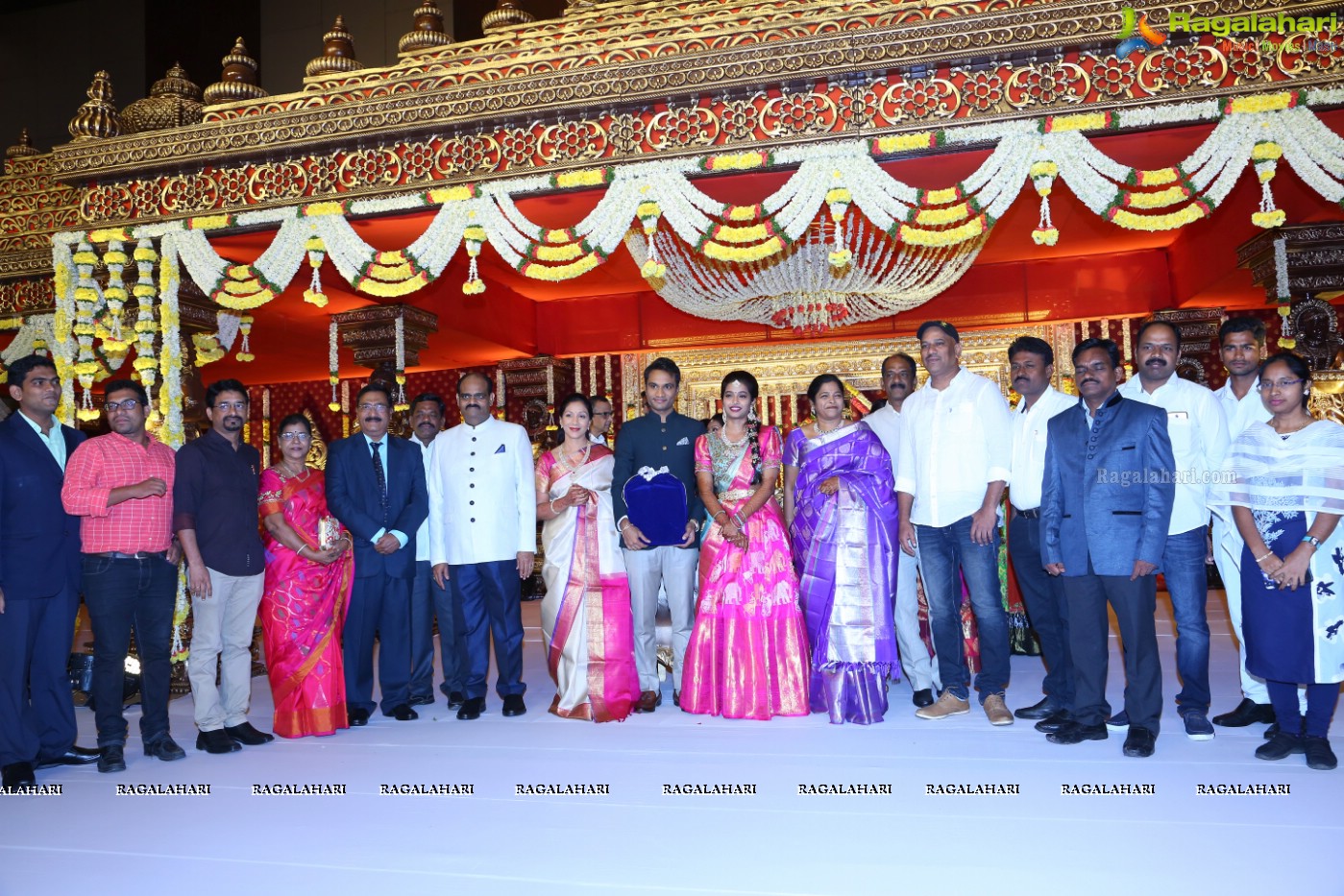 Grand Wedding Reception Ceremony of Ramana with Laya at HICC Novotel, Hyderabad