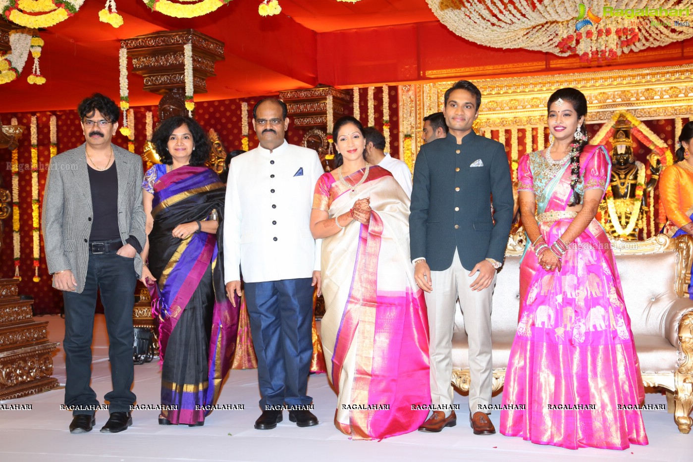 Grand Wedding Reception Ceremony of Ramana with Laya at HICC Novotel, Hyderabad