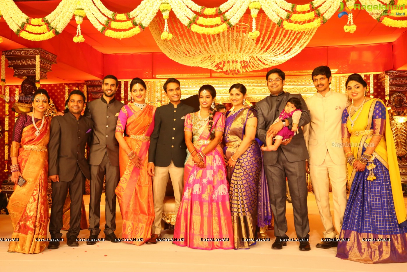 Grand Wedding Reception Ceremony of Ramana with Laya at HICC Novotel, Hyderabad