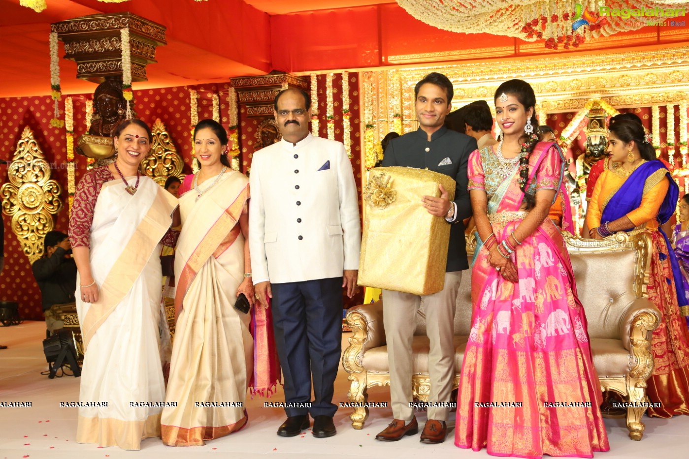 Grand Wedding Reception Ceremony of Ramana with Laya at HICC Novotel, Hyderabad