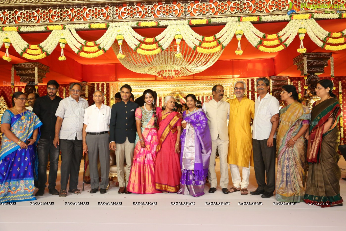 Grand Wedding Reception Ceremony of Ramana with Laya at HICC Novotel, Hyderabad