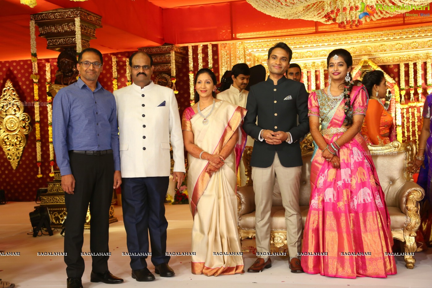 Grand Wedding Reception Ceremony of Ramana with Laya at HICC Novotel, Hyderabad