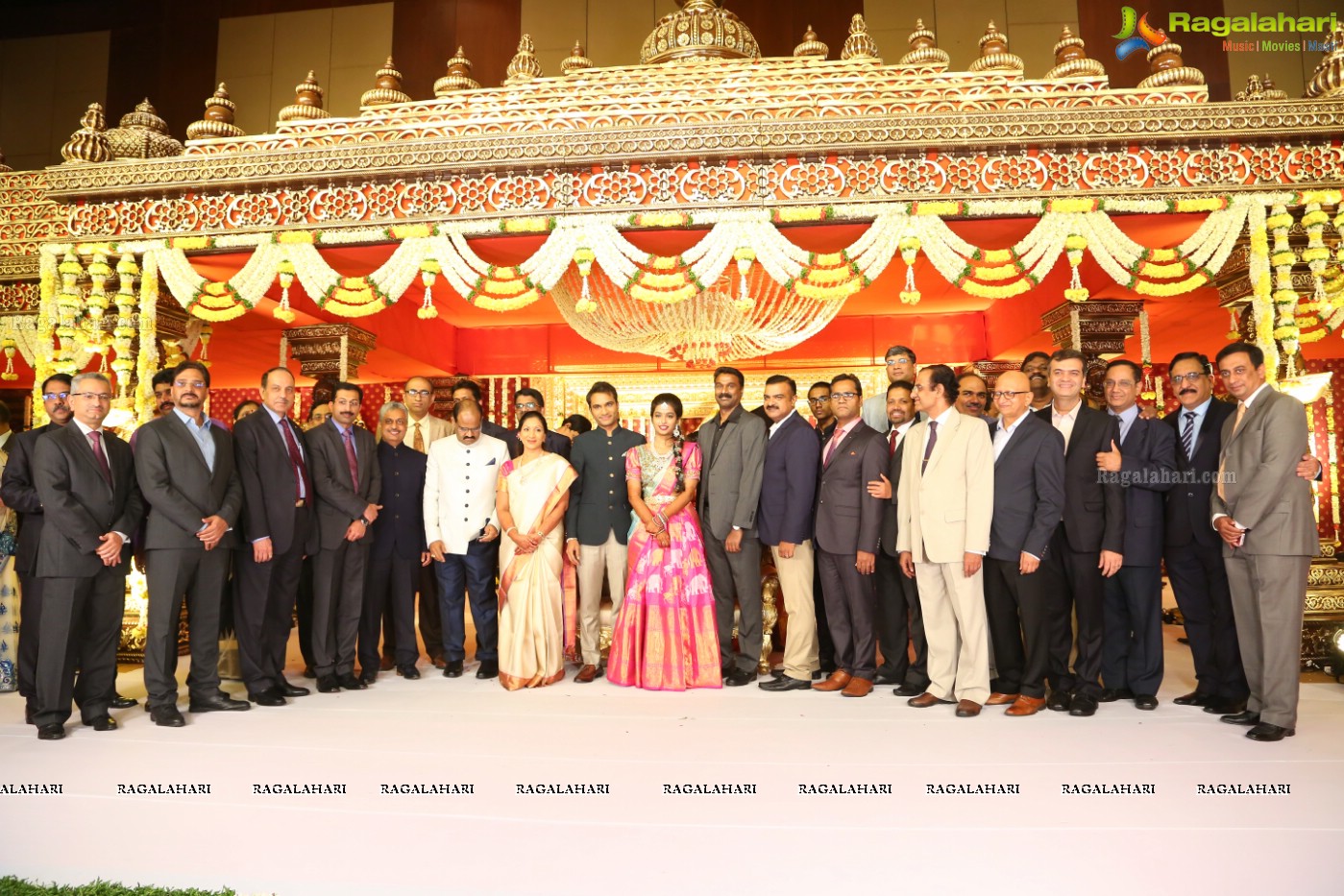 Grand Wedding Reception Ceremony of Ramana with Laya at HICC Novotel, Hyderabad