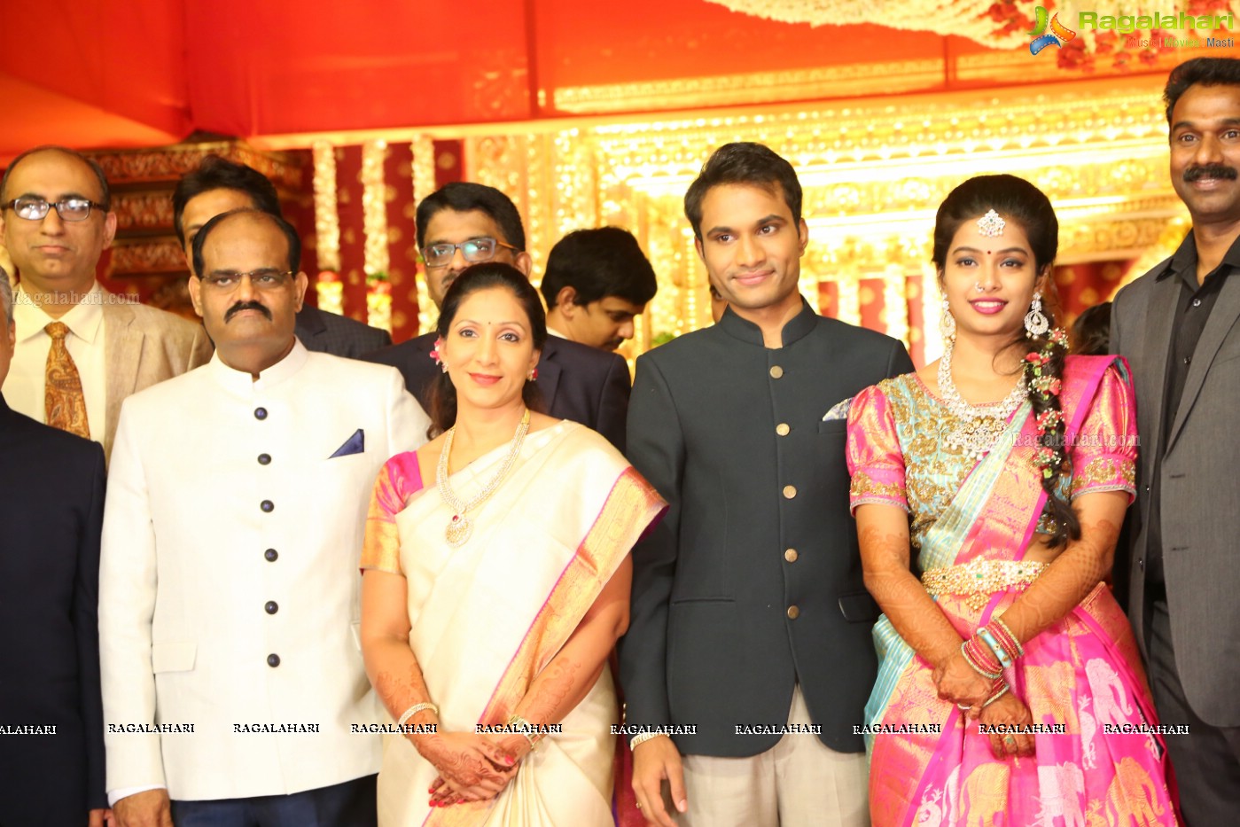 Grand Wedding Reception Ceremony of Ramana with Laya at HICC Novotel, Hyderabad