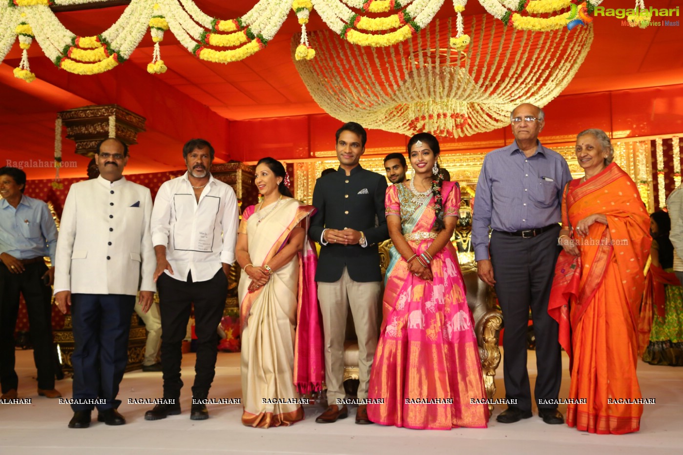 Grand Wedding Reception Ceremony of Ramana with Laya at HICC Novotel, Hyderabad