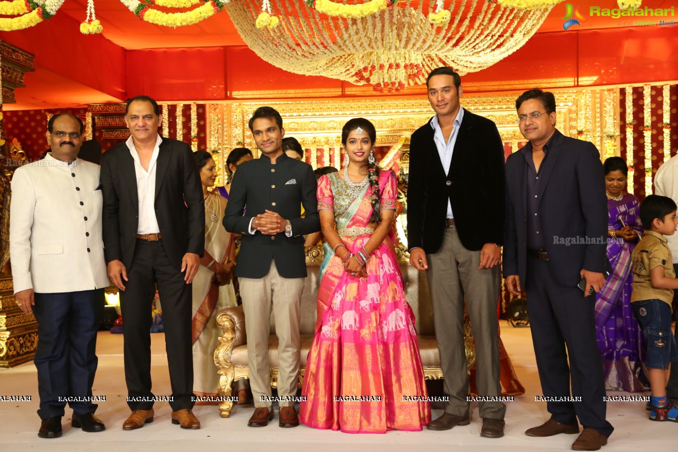 Grand Wedding Reception Ceremony of Ramana with Laya at HICC Novotel, Hyderabad