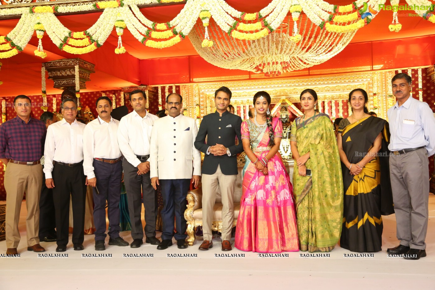 Grand Wedding Reception Ceremony of Ramana with Laya at HICC Novotel, Hyderabad