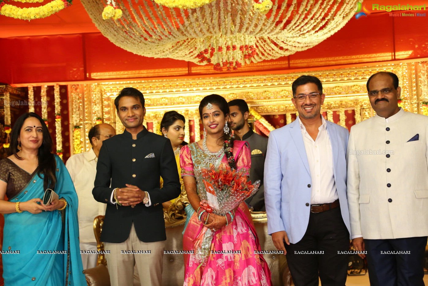 Grand Wedding Reception Ceremony of Ramana with Laya at HICC Novotel, Hyderabad