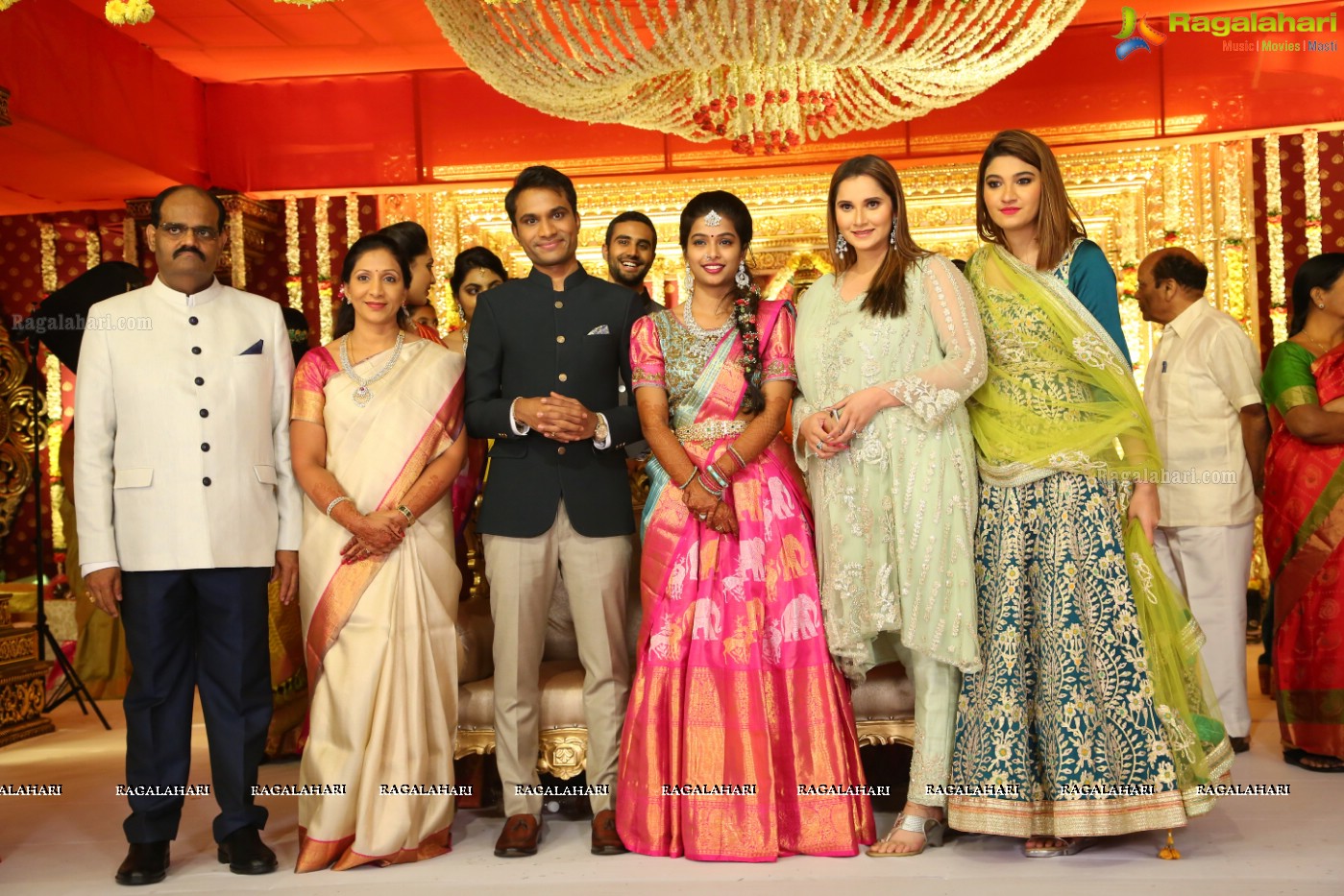 Grand Wedding Reception Ceremony of Ramana with Laya at HICC Novotel, Hyderabad