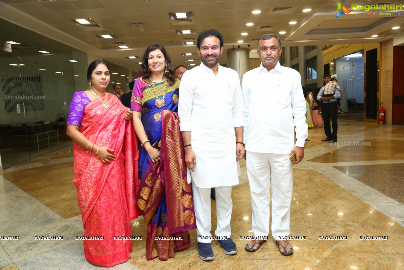 Grand Wedding Reception Ceremony of Ramana with Laya at HICC Novotel, Hyderabad