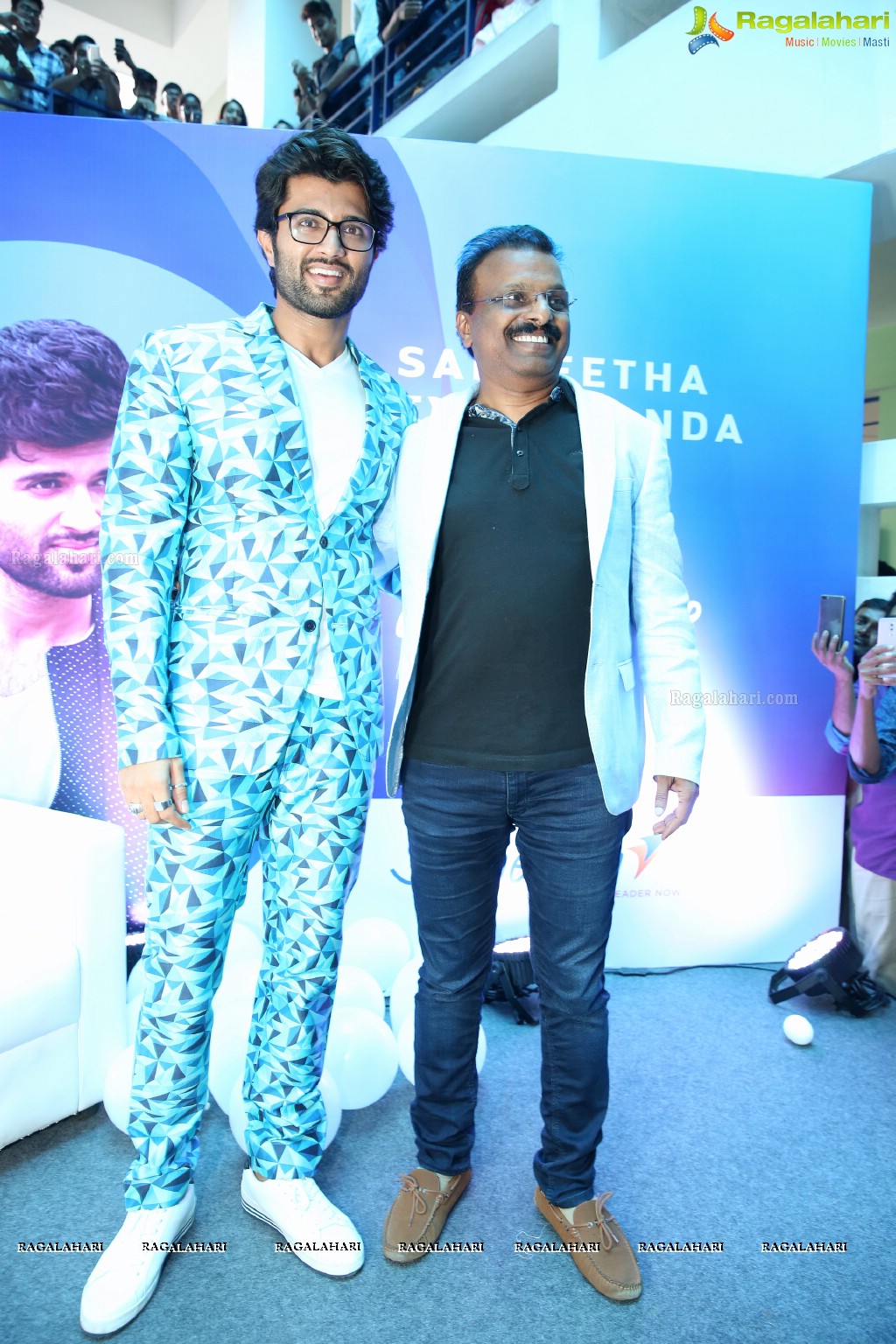 Sangeetha Mobiles Announcement of Vijay Devarakonda as Brand Ambassador at St Mary's College