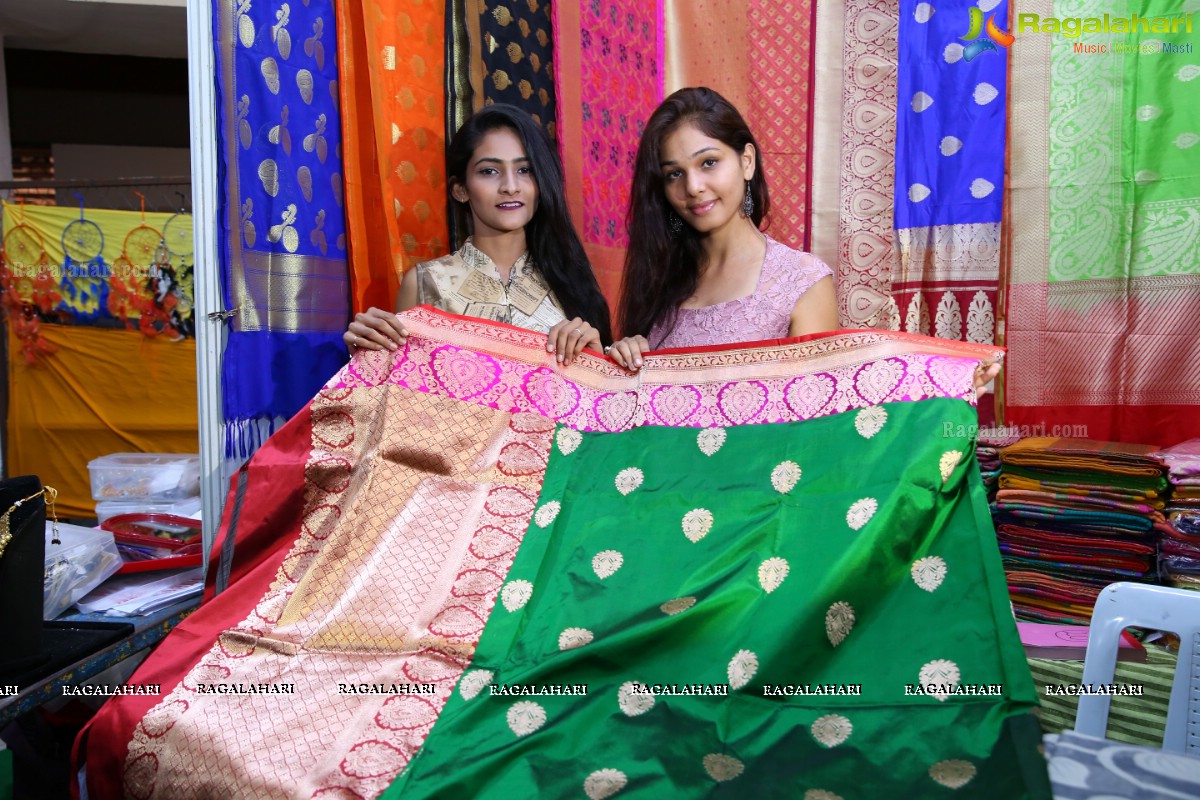 Yashu Mashetty launches Silk and Cotton Expo at Sri Satya Sai Nigamagamam