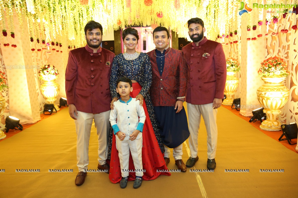 Grand Wedding Reception of Ambica Vinayaka Surya Kumar with Preethika Lakshmi at JRC Conventions & Trade Fairs