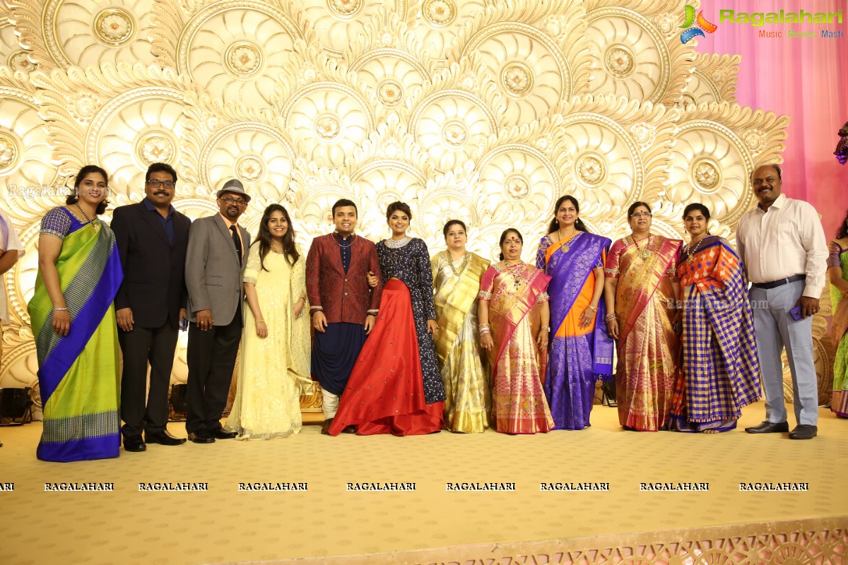 Grand Wedding Reception of Ambica Vinayaka Surya Kumar with Preethika Lakshmi at JRC Conventions & Trade Fairs