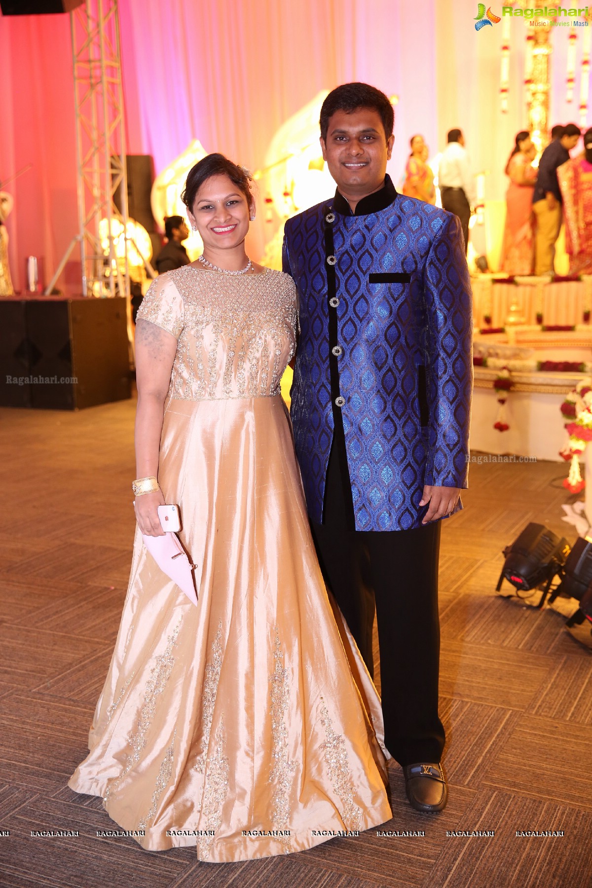 Grand Wedding Reception of Ambica Vinayaka Surya Kumar with Preethika Lakshmi at JRC Conventions & Trade Fairs