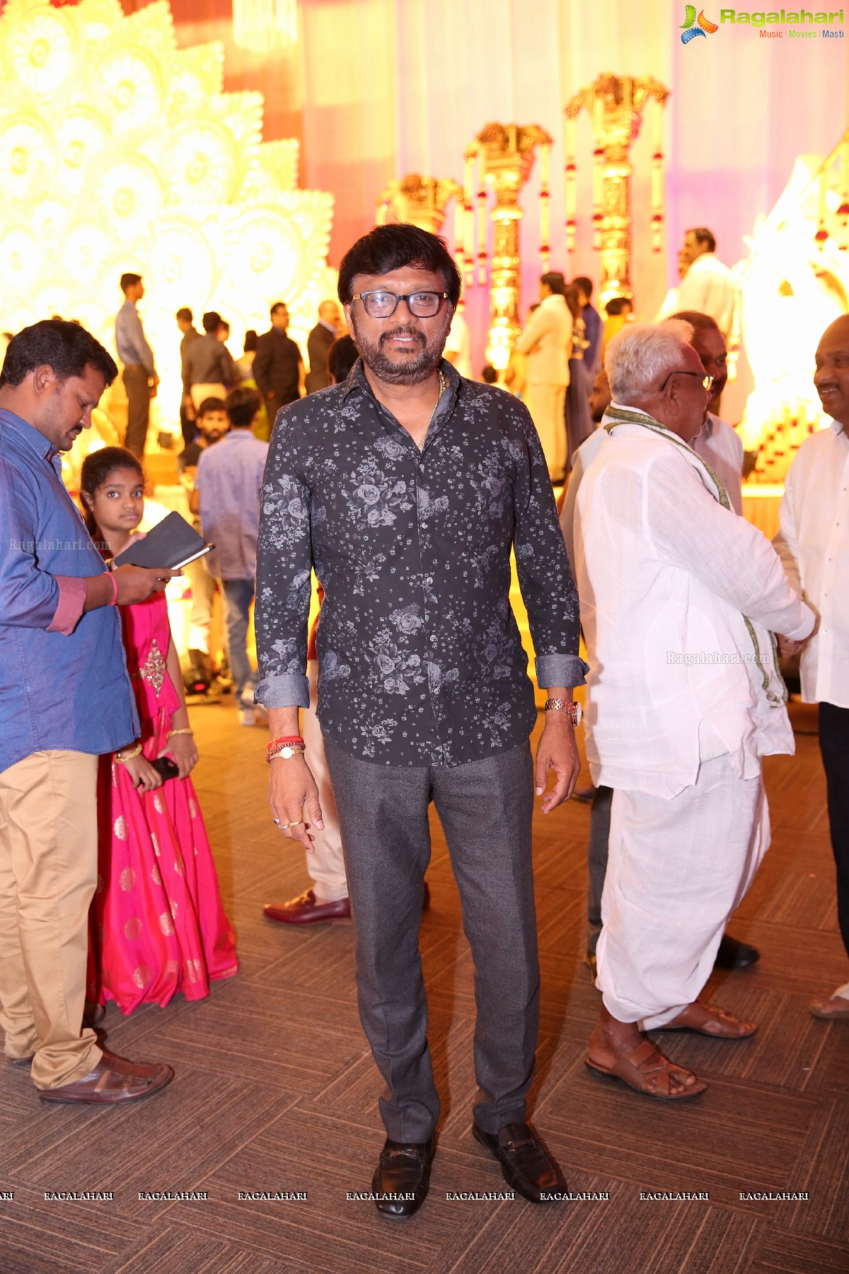 Grand Wedding Reception of Ambica Vinayaka Surya Kumar with Preethika Lakshmi at JRC Conventions & Trade Fairs