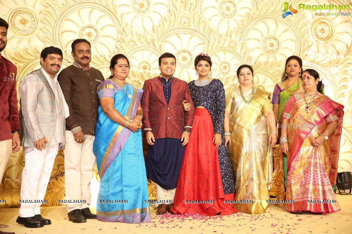 Grand Wedding Reception of Ambica Vinayaka Surya Kumar with Preethika Lakshmi at JRC Conventions & Trade Fairs