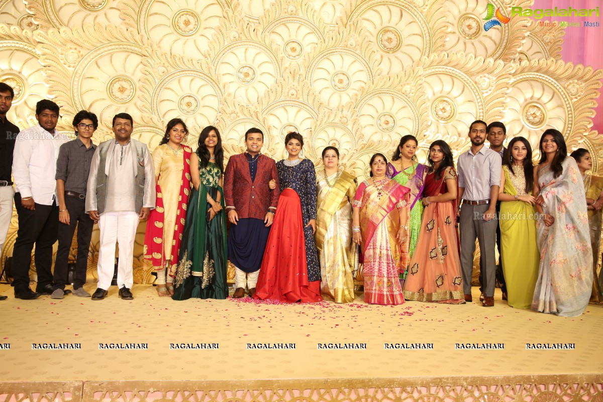 Grand Wedding Reception of Ambica Vinayaka Surya Kumar with Preethika Lakshmi at JRC Conventions & Trade Fairs