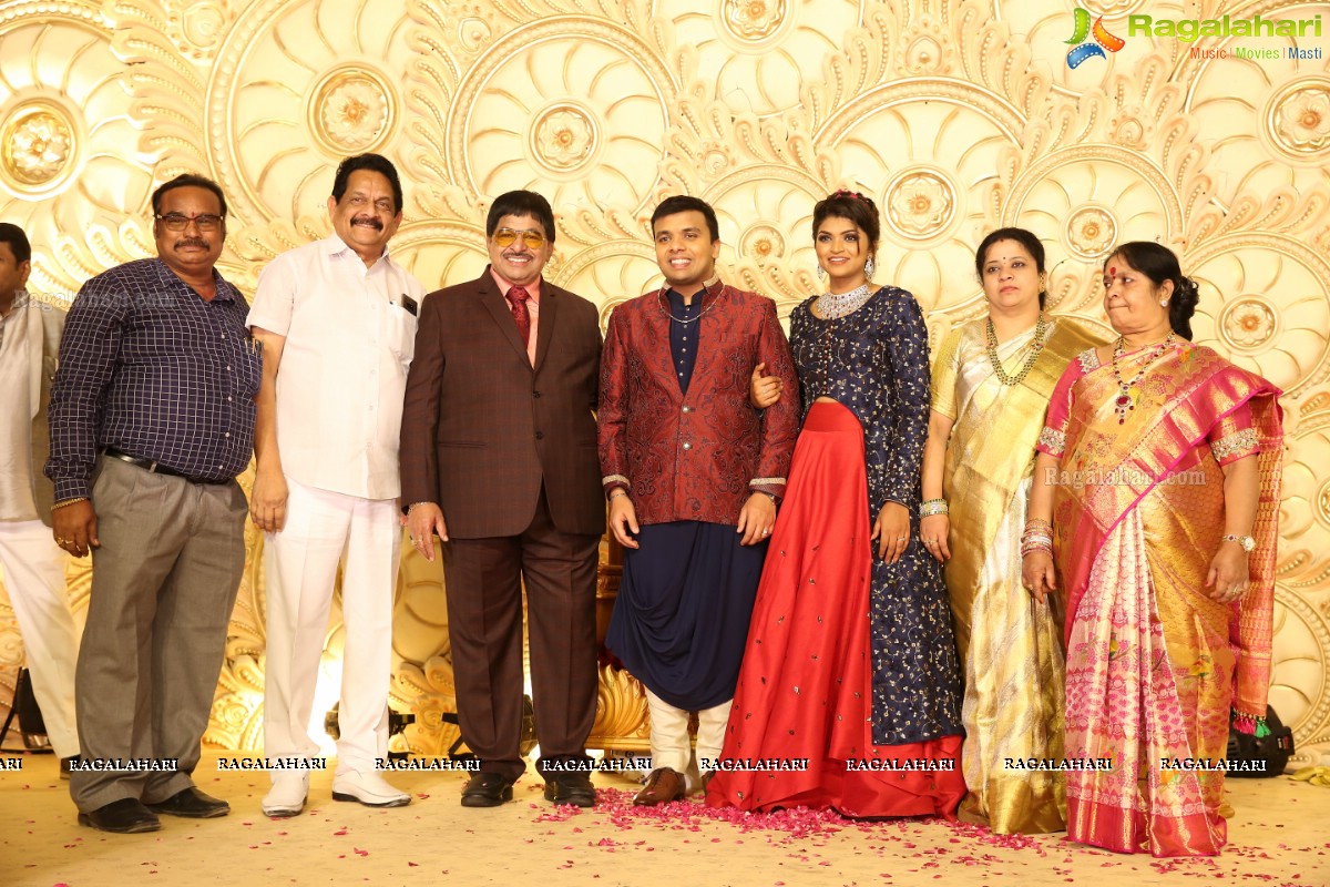 Grand Wedding Reception of Ambica Vinayaka Surya Kumar with Preethika Lakshmi at JRC Conventions & Trade Fairs