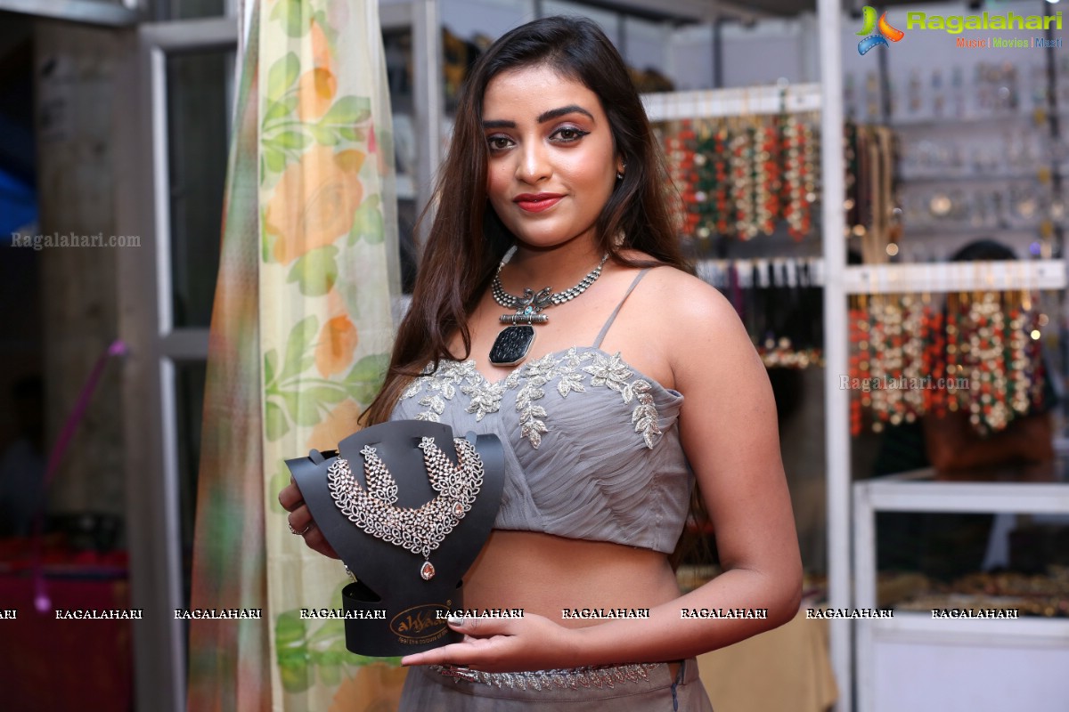 Indian Silk Expo Launch by Ashi Roy Ttown upcoming actress at Sri Satya Sai Nigamagamam