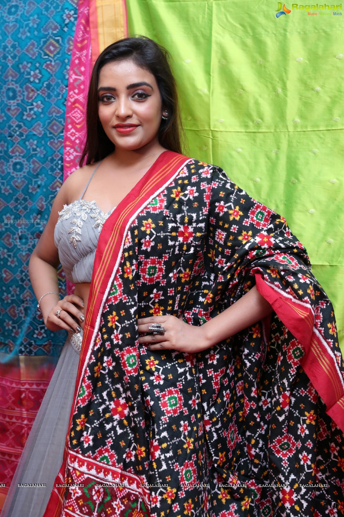 Indian Silk Expo Launch by Ashi Roy Ttown upcoming actress at Sri Satya Sai Nigamagamam