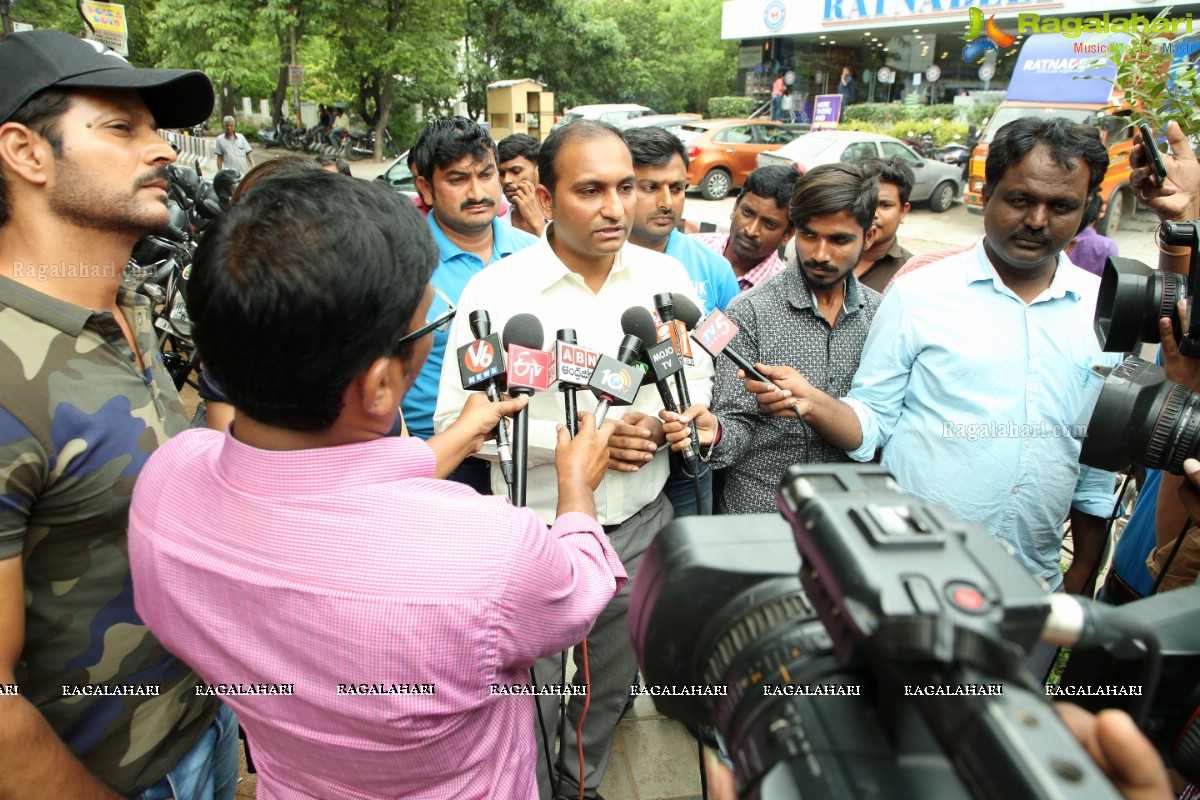 Kwik Mint Box ( a Bin for Cigarette Butts) Launch at Olampiya Pan Store, Hyderabad