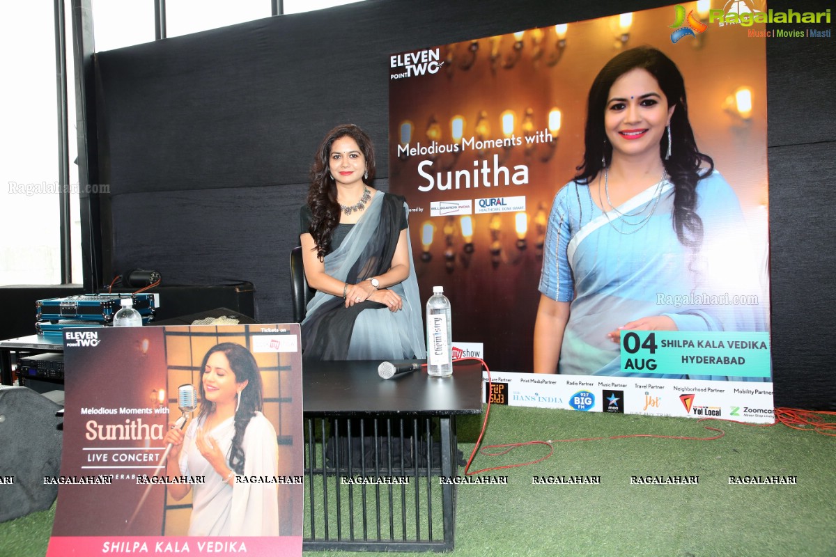 Melodious Moments With Sunitha - Live Concert Press meet at Chemistry