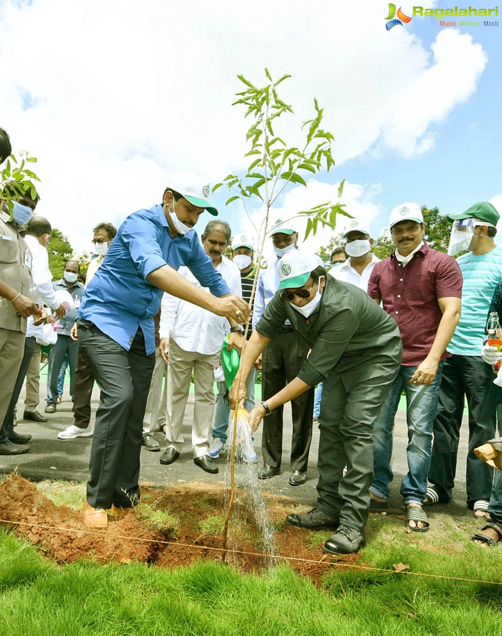 Chiranjeevi, Pawan Kalyan Promote 1 Lakh Tree Plantation Mission