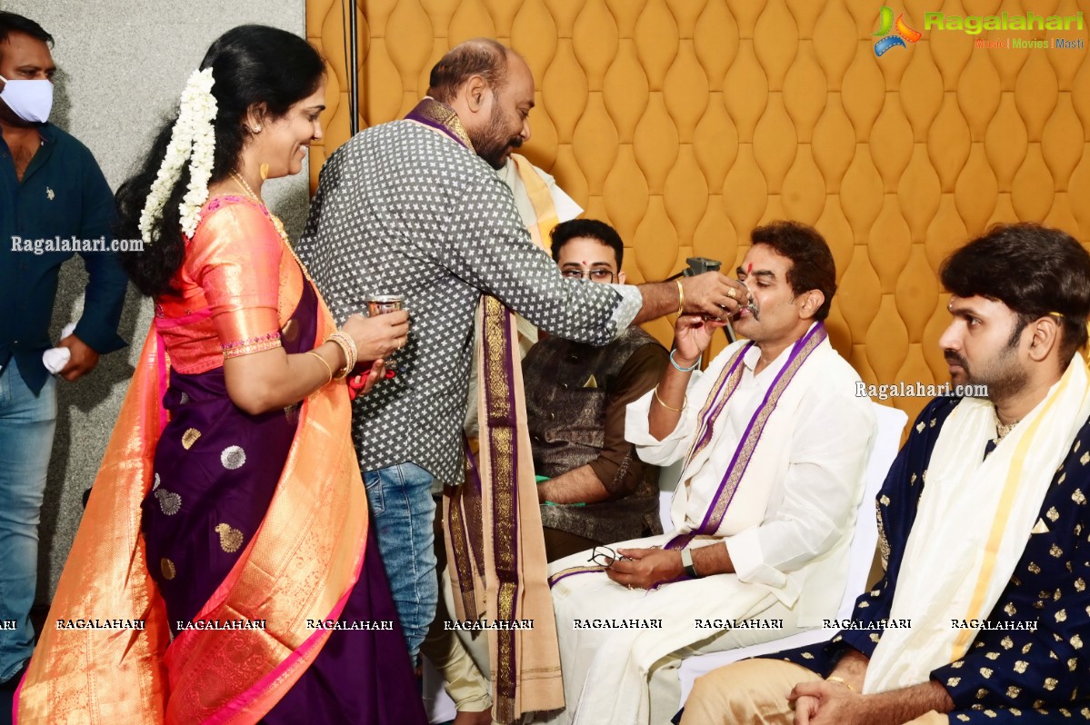 Producer Vallurupalli Ramesh's Son Maharshi Wedding Photos