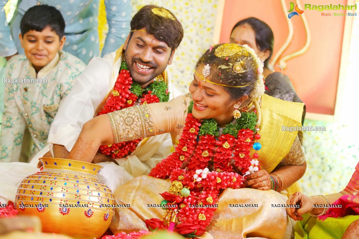 Producer Vallurupalli Ramesh's Son Maharshi Wedding Photos