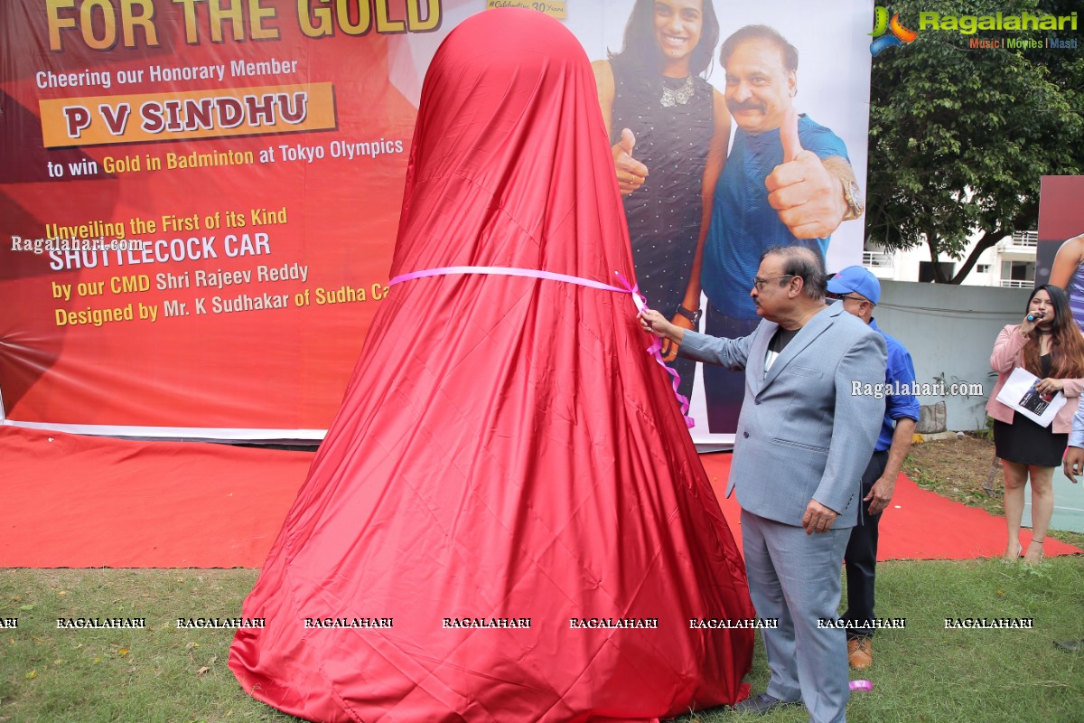 Shuttlecock Car Launch at Country Club in Hyderabad