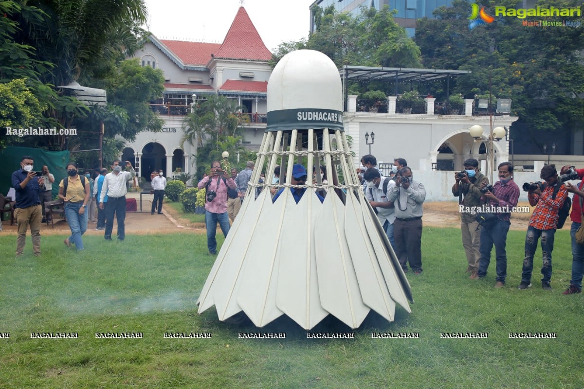 Shuttlecock Car Launch at Country Club in Hyderabad