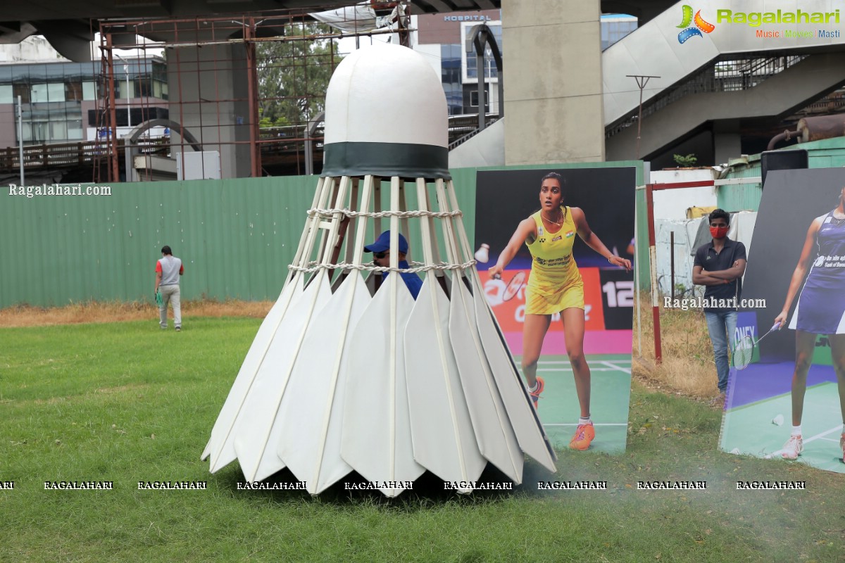 Shuttlecock Car Launch at Country Club in Hyderabad