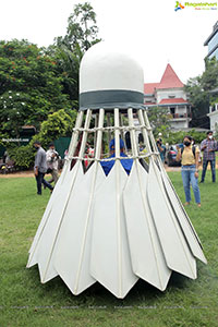 Shuttlecock Car Launch at Country Club