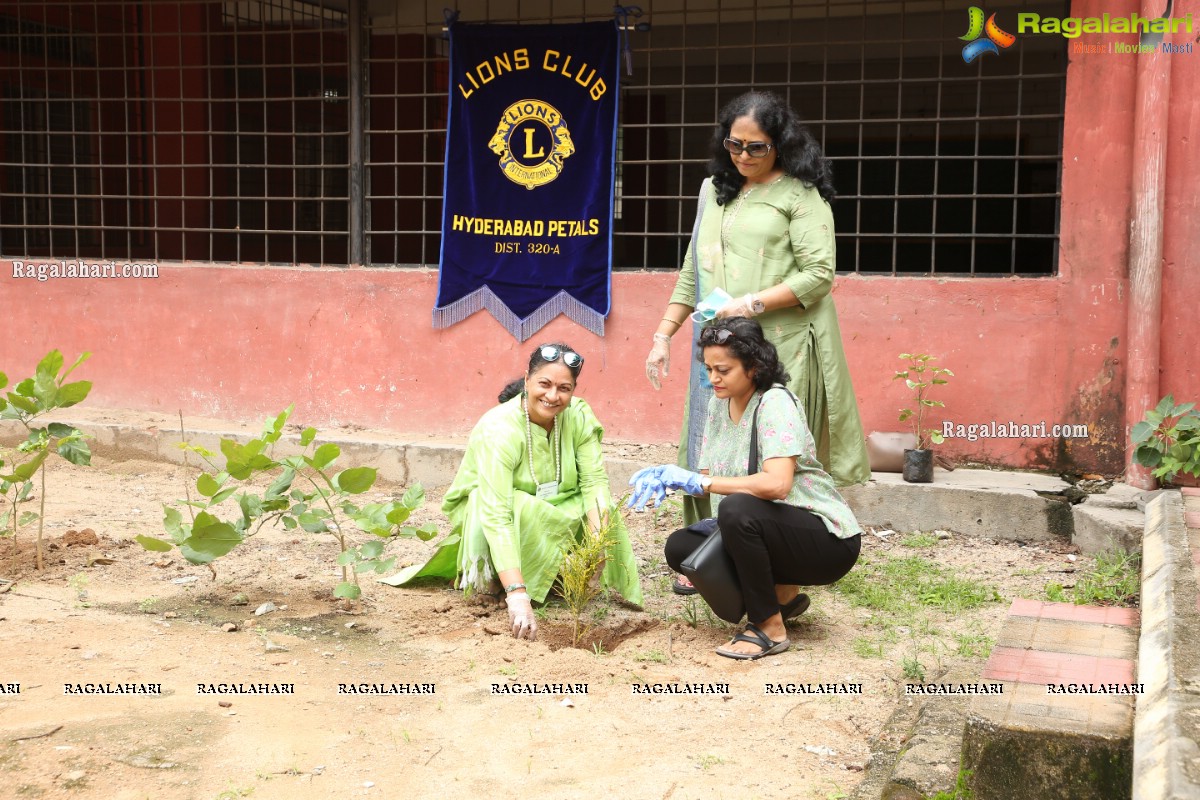 Vana Mahotsav - Tree plantation by Lions Club of Hyderabad Petals