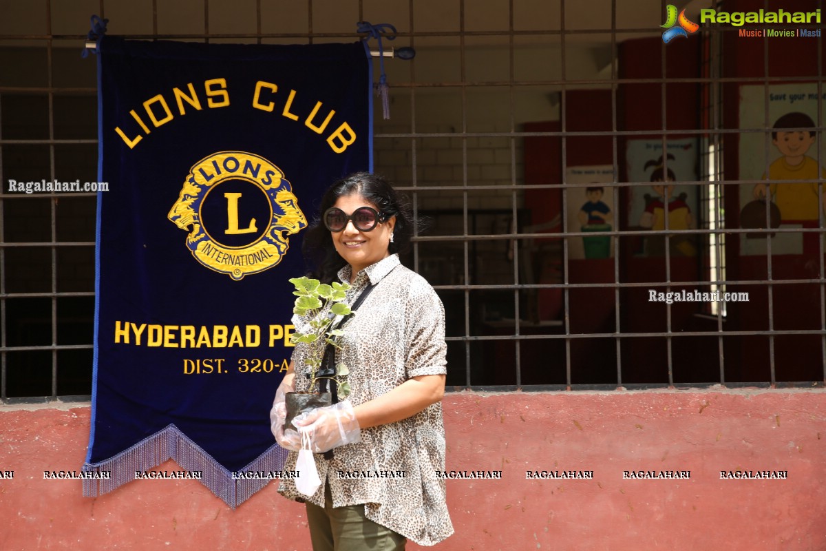 Vana Mahotsav - Tree plantation by Lions Club of Hyderabad Petals