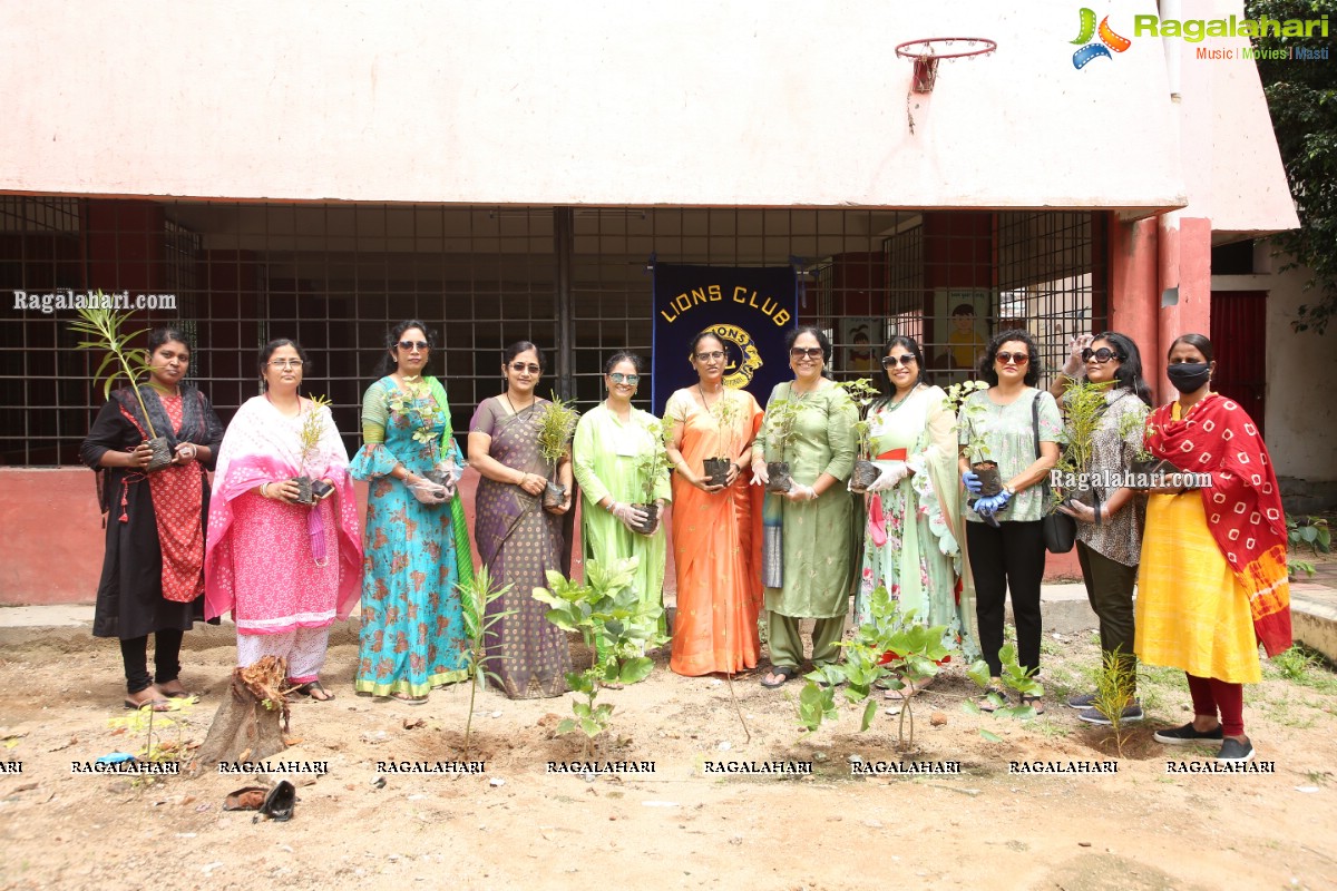 Vana Mahotsav - Tree plantation by Lions Club of Hyderabad Petals