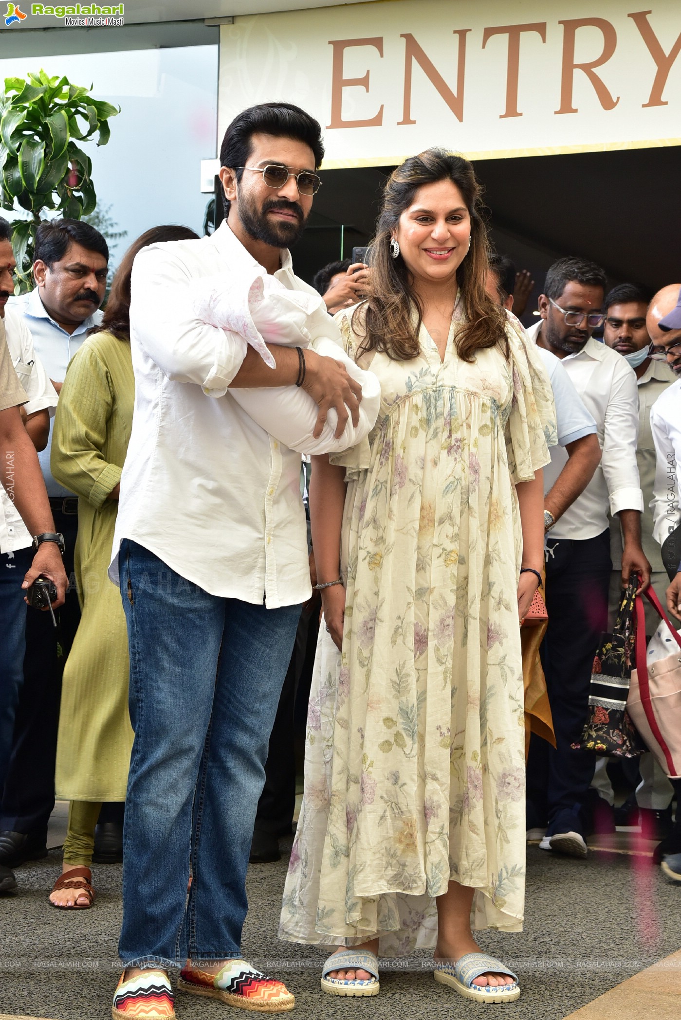 Ram Charan and Upasana Press Meet @Apollo Hospital