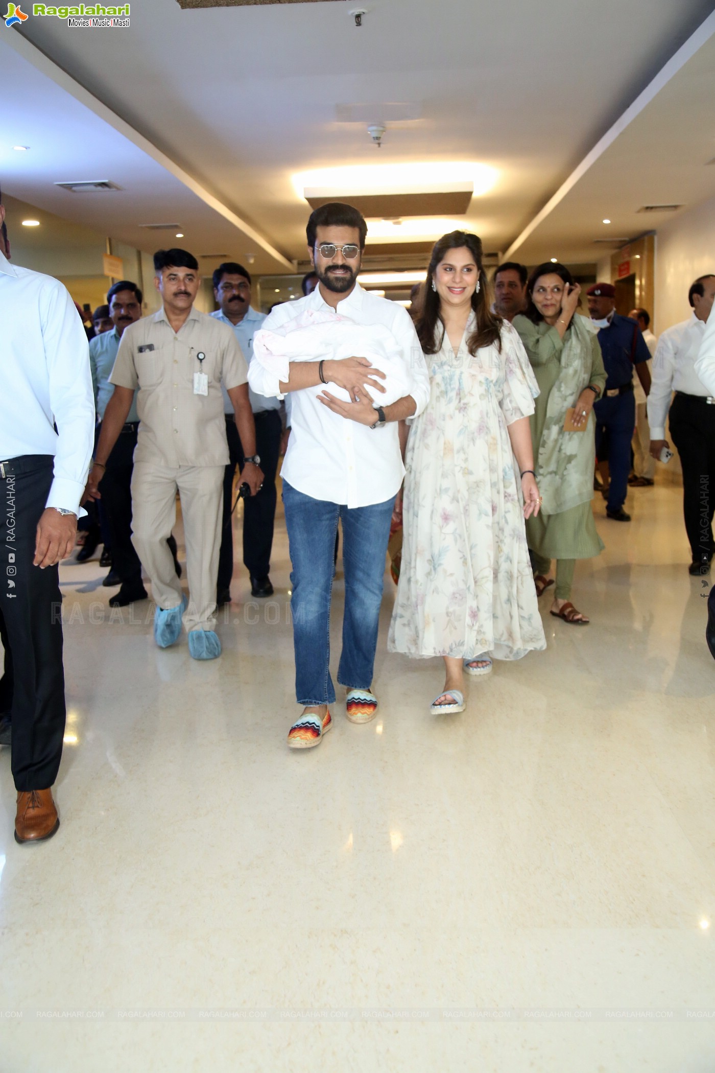 Ram Charan and Upasana Press Meet @Apollo Hospital