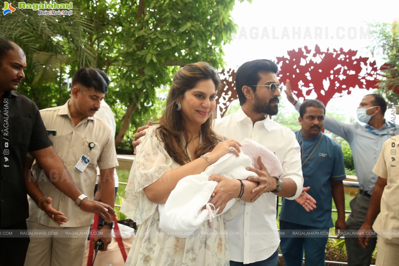 Ram Charan and Upasana Press Meet @Apollo Hospital